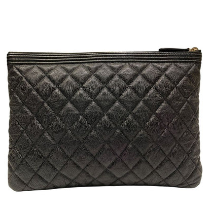 Chanel Clutch Caviar Leather