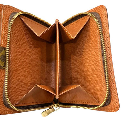 Louis Vuitton Compact Zip Monogram Bifold Wallet Canvas