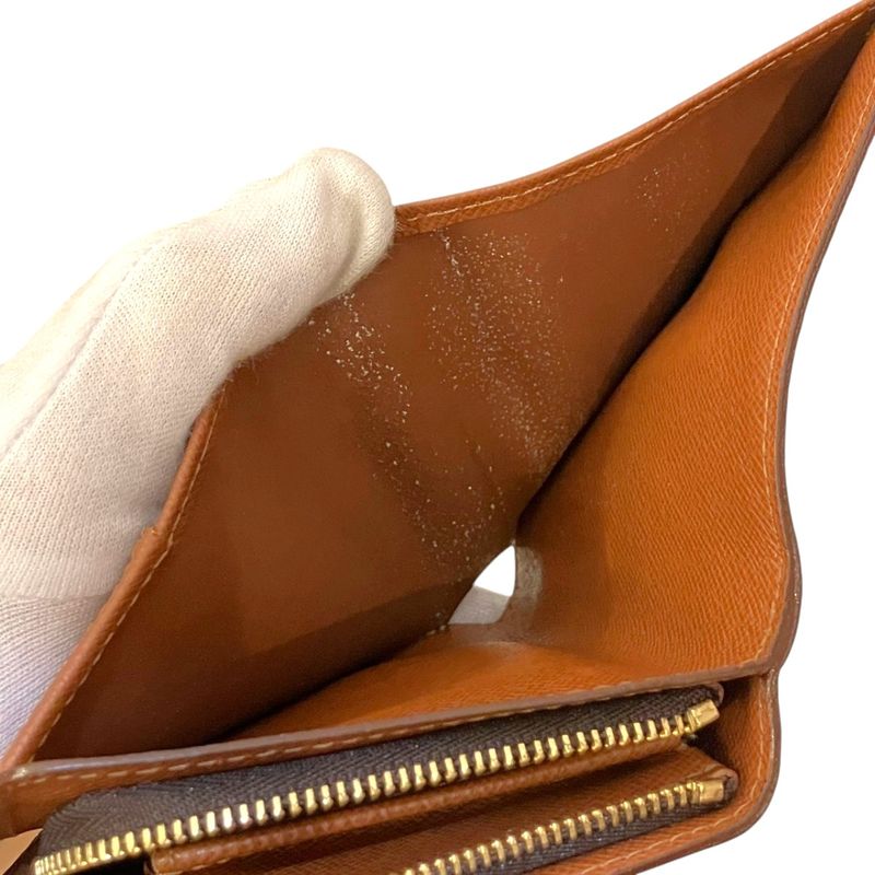 Louis Vuitton Compact Zip Monogram Bifold Wallet Canvas