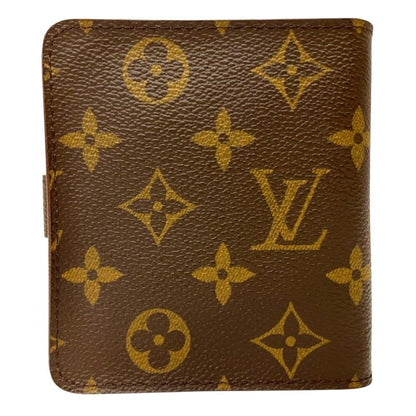 Louis Vuitton Compact Zip Monogram Bifold Wallet Canvas