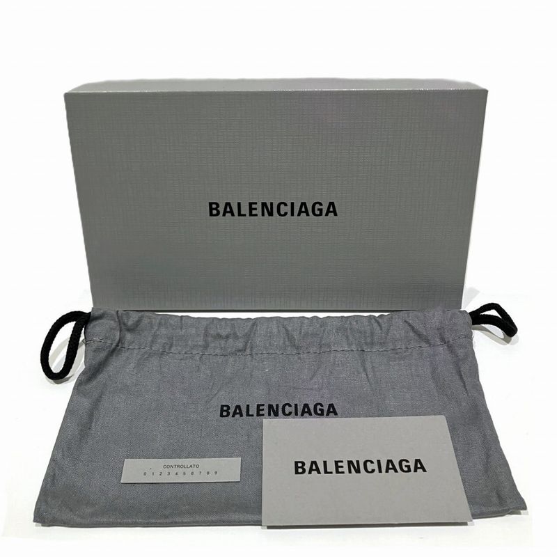 Balenciaga Wallet Leather Wallets Black