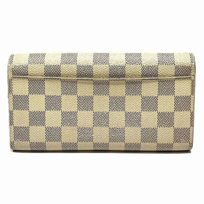 Louis Vuitton Portefeuille Sarah Damier Azur Wallet Leather