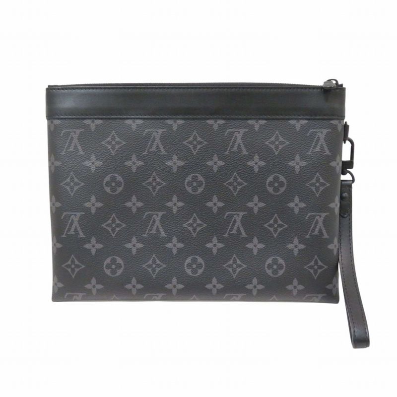 Louis Vuitton Monogram Eclipse Clutch Canvas