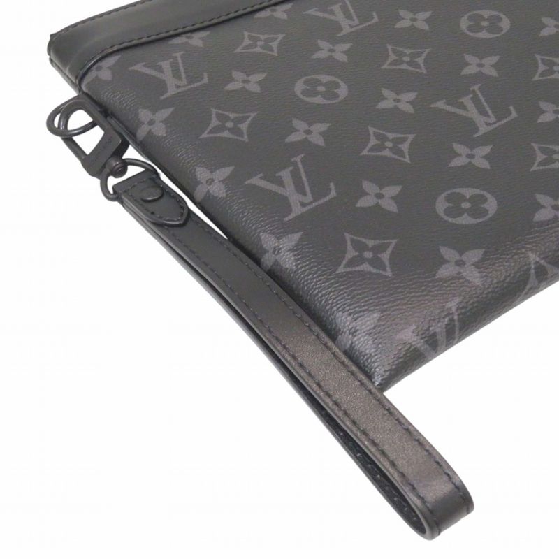 Louis Vuitton Monogram Eclipse Clutch Canvas