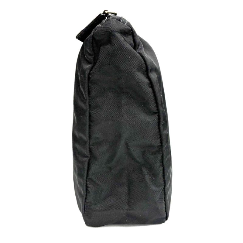Prada Tessuto Nylon Pouch Large Triangle Logo Black