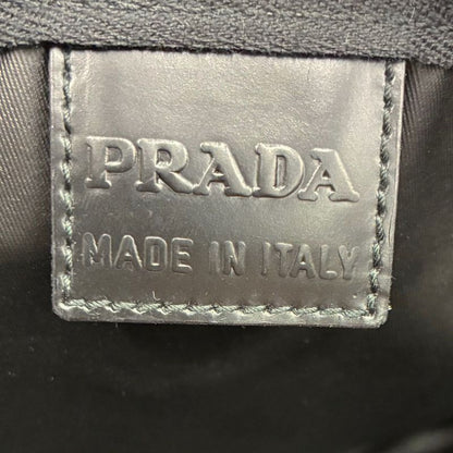 Prada Tessuto Nylon Pouch Large Triangle Logo Black