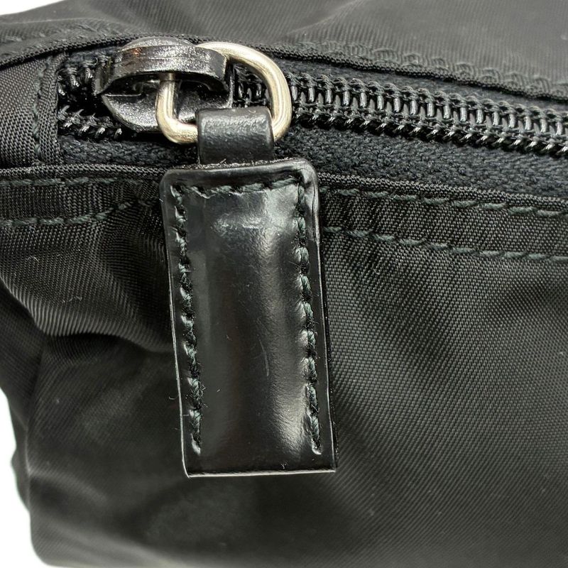 Prada Tessuto Nylon Pouch Large Triangle Logo Black