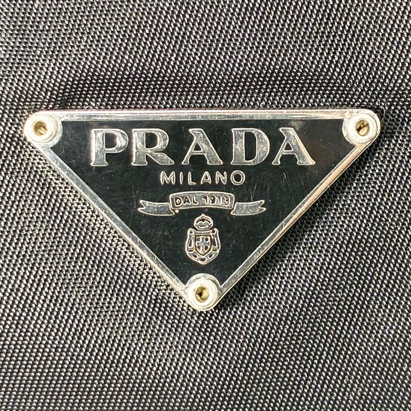 Prada Tessuto Nylon Pouch Large Triangle Logo Black