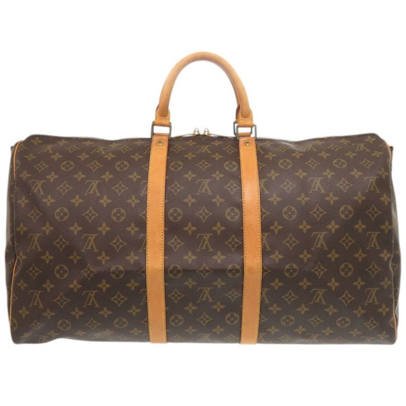 Louis Vuitton Keepall Bandouliere 55 Monogram Boston Bag