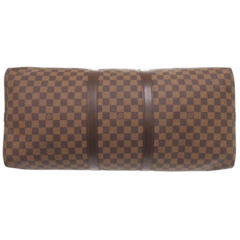 Louis Vuitton Keepall Bandouliere 55 Damier Boston Bag