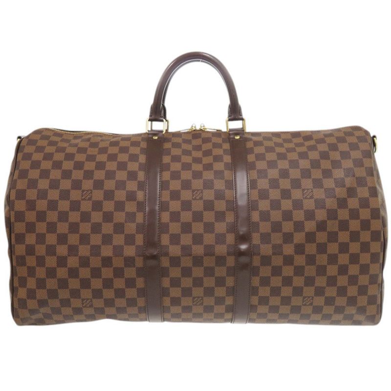 Louis Vuitton Keepall Bandouliere 55 Damier Boston Bag