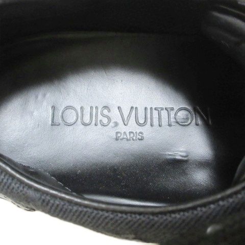 Louis Vuitton Monogram Mini Sneakers Low Cut Shoes 35.5 22.5 cm Black