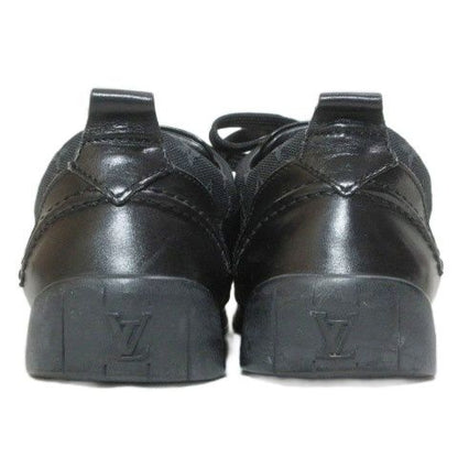 Louis Vuitton Monogram Mini Sneakers Low Cut Shoes 35.5 22.5 cm Black