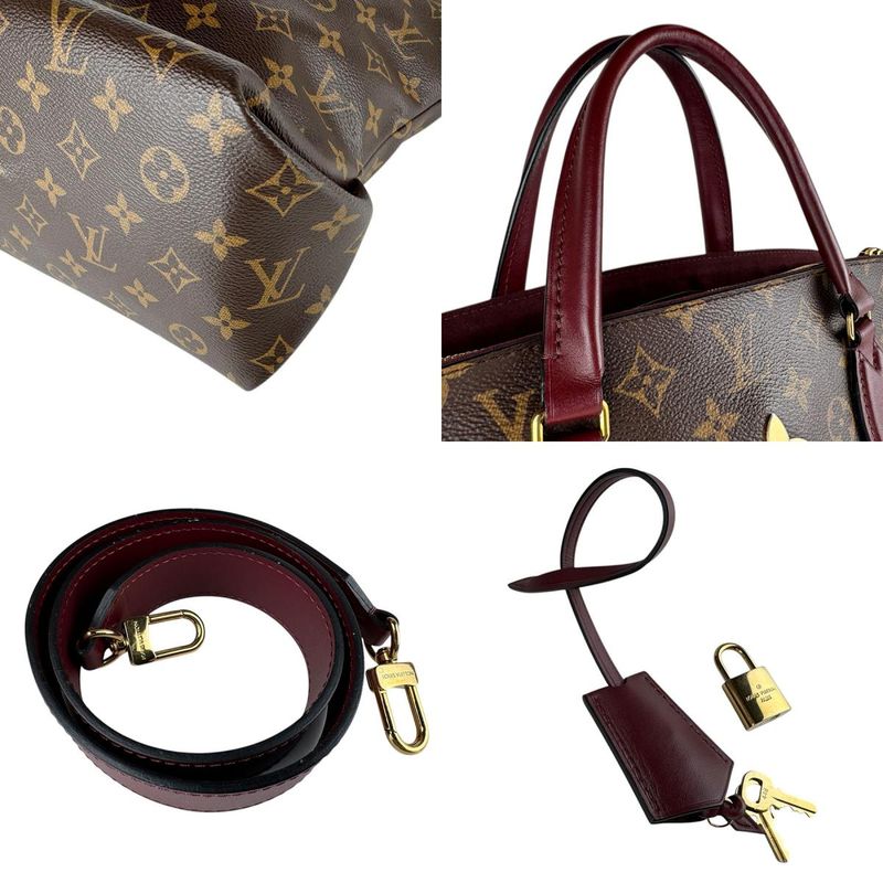 Louis Vuitton Shoulder Bag Monogram Flower Zipped Tote MM
