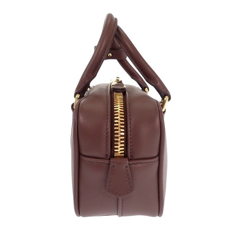 Miu Miu Miu Arcadi Leather Bag Regular 2-Way Bag Briarwood Gold
