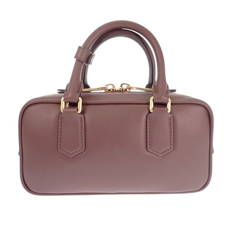Miu Miu Miu Arcadi Leather Bag Regular 2-Way Bag Briarwood Gold