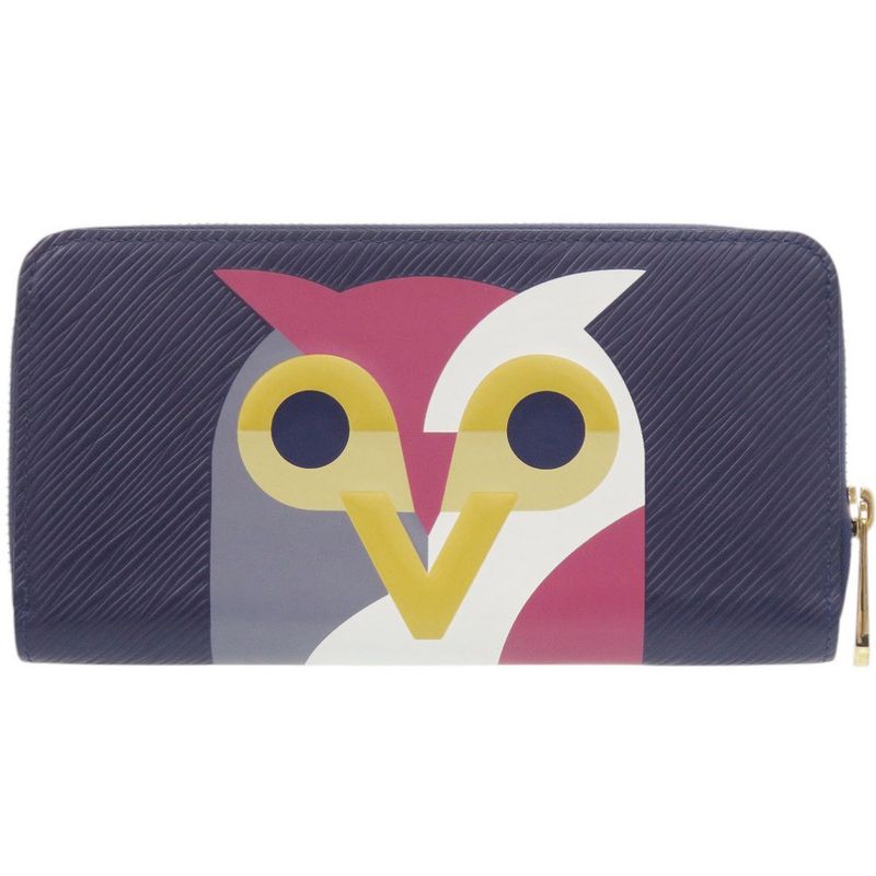 Louis Vuitton Zippy Wallet Epi Owl Purple