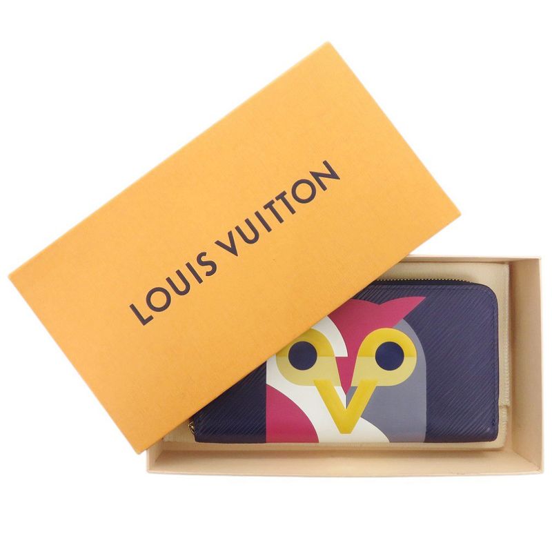 Louis Vuitton Zippy Wallet Epi Owl Purple