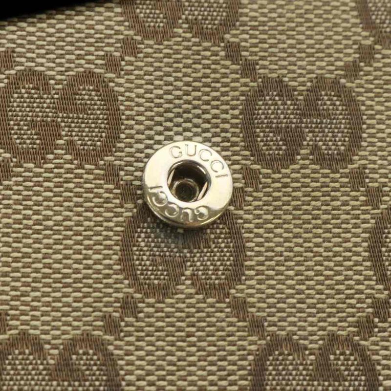 Gucci Brea Heart Wallet Bifold GG Canvas Beige 0959
