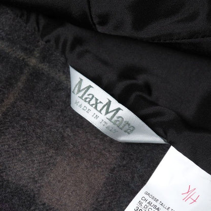 Max Mara Jacket 42 Single Leather Trim