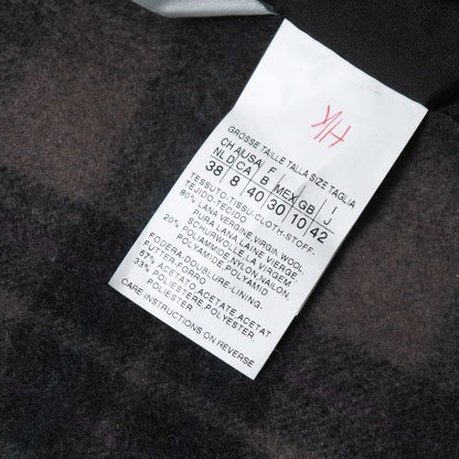 Max Mara Jacket 42 Single Leather Trim