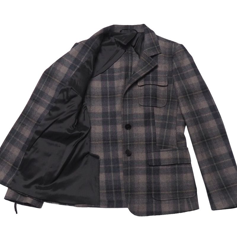 Max Mara Jacket 42 Single Leather Trim