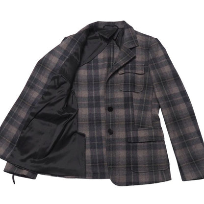 Max Mara Jacket 42 Single Leather Trim