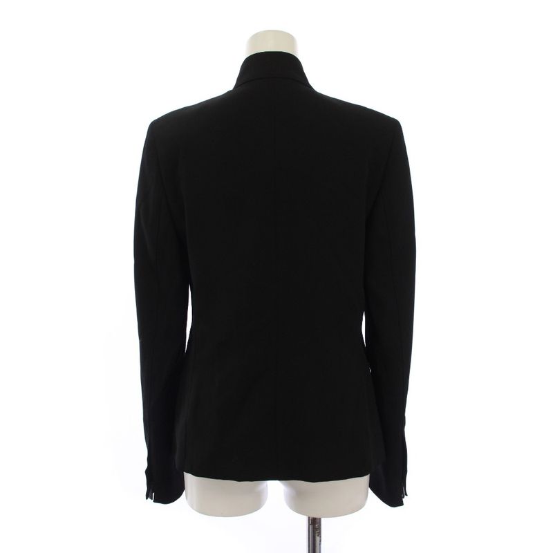 Gucci Jacket Zip Up Stand Collar Wool 40 Black