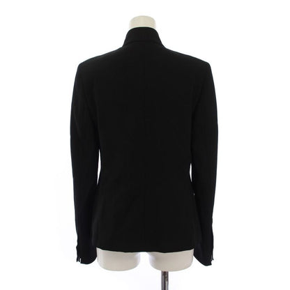 Gucci Jacket Zip Up Stand Collar Wool 40 Black