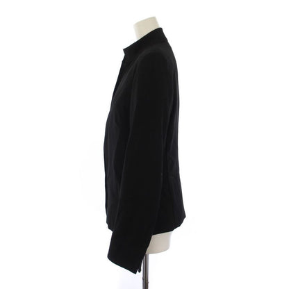 Gucci Jacket Zip Up Stand Collar Wool 40 Black