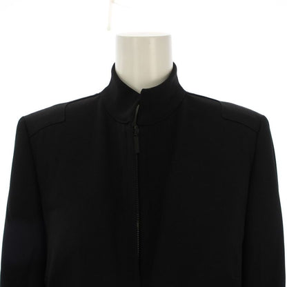 Gucci Jacket Zip Up Stand Collar Wool 40 Black