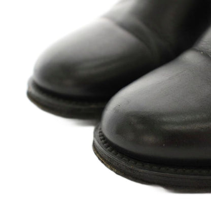 Chanel Side Gore Boots Short Leather CC Logo Vibram Sole 36c Black YT
