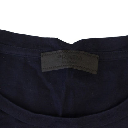 Prada T-Shirt Long Sleeve Crew Neck L Navy Blue