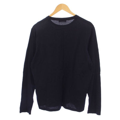 Prada T-Shirt Long Sleeve Crew Neck L Navy Blue