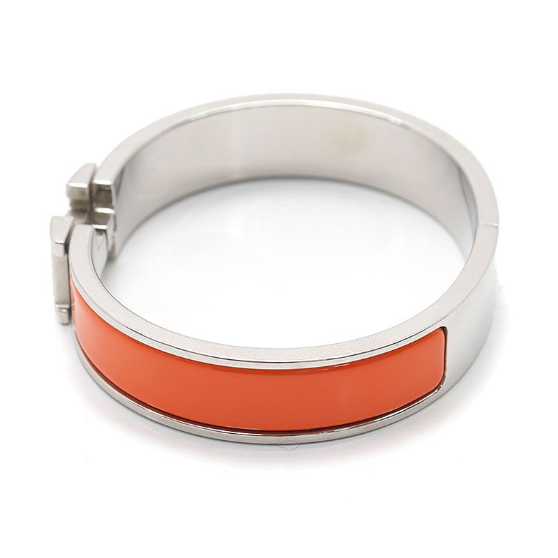 Hermes Clic Clac Bracelet Bangle Orange