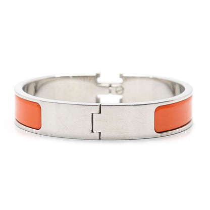 Hermes Clic Clac Bracelet Bangle Orange