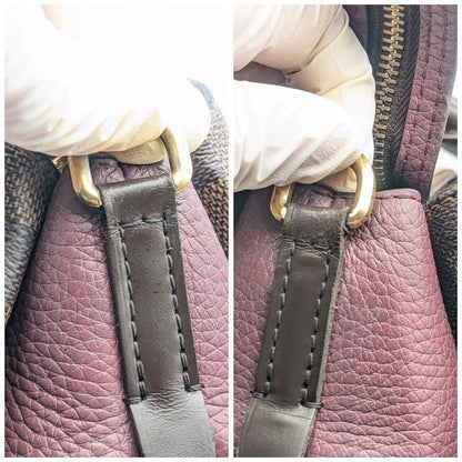 Louis Vuitton le Mandie Damier Aurore 2-Way Shoulder Bag Brown