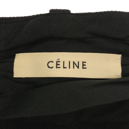 Celine Center Slit Wool Skirt 2 Dark Navy 38