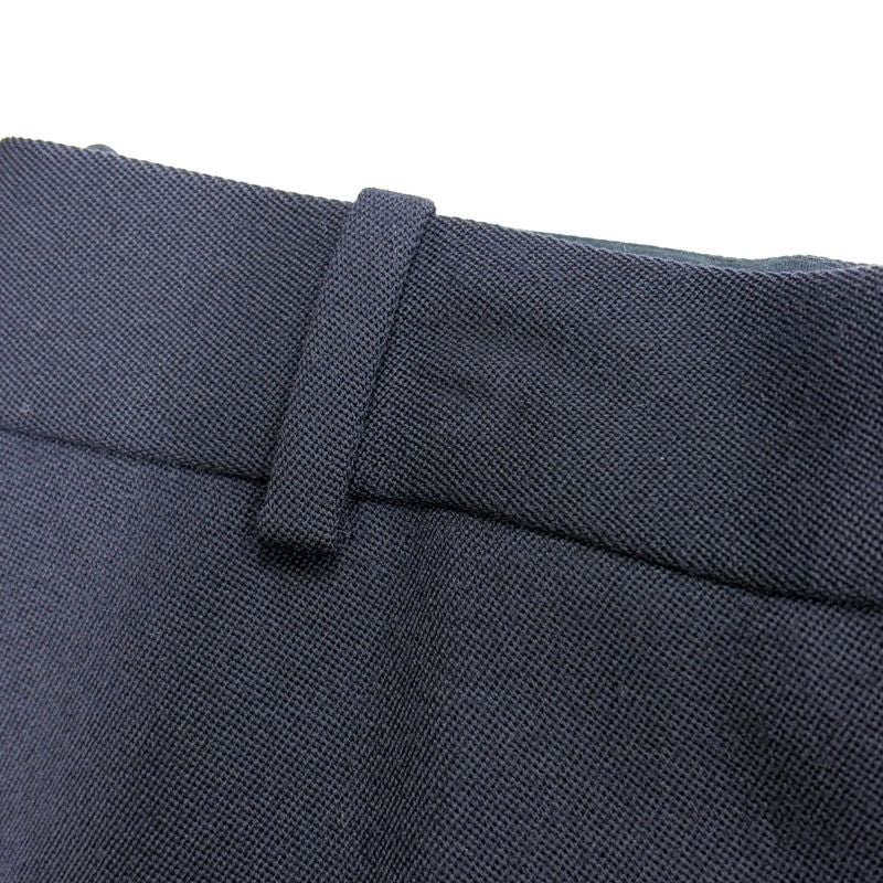 Celine Center Slit Wool Skirt 2 Dark Navy 38