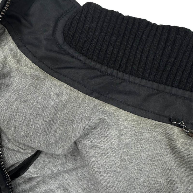 Dolce & Gabbana Quilted Nylon Rib Jacket Black 46