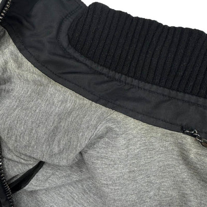 Dolce & Gabbana Quilted Nylon Rib Jacket Black 46