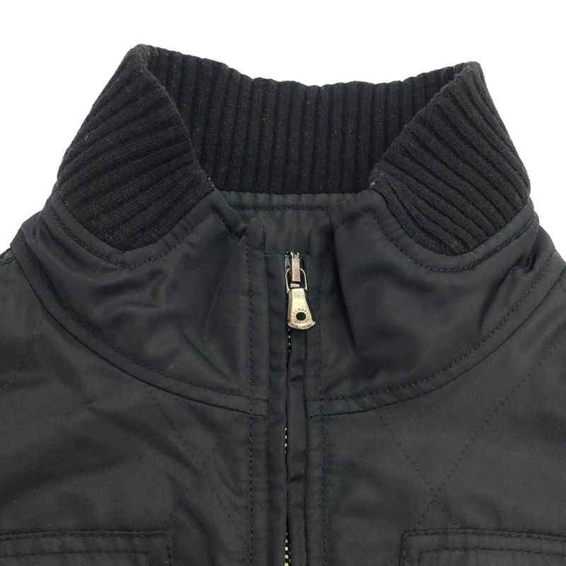 Dolce & Gabbana Quilted Nylon Rib Jacket Black 46