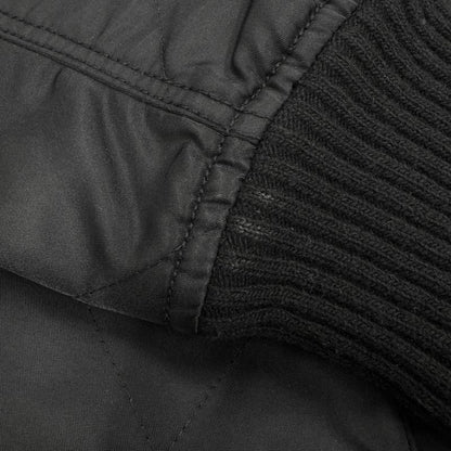 Dolce & Gabbana Quilted Nylon Rib Jacket Black 46