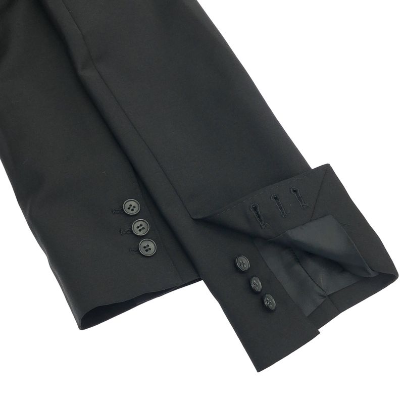 Balenciaga Tailored Jacket & Trousers Pants Set Suit Black 44