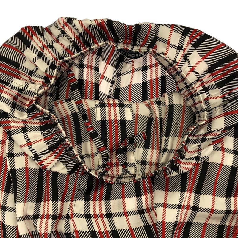 Balenciaga Silk Satin Easy Check Pants Mix 36
