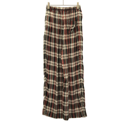 Balenciaga Silk Satin Easy Check Pants Mix 36