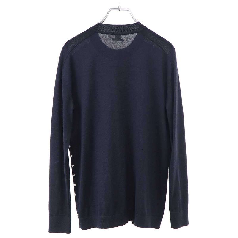 Hermes Brides de Gala Love Cashmere Silk Knit Sweater Navy 34