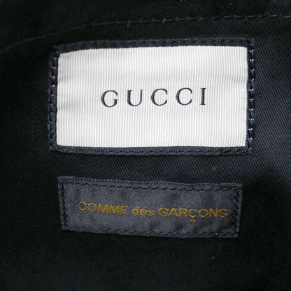 Gucci Comme Des Garcons Sherry Line Vinyl Tote Black