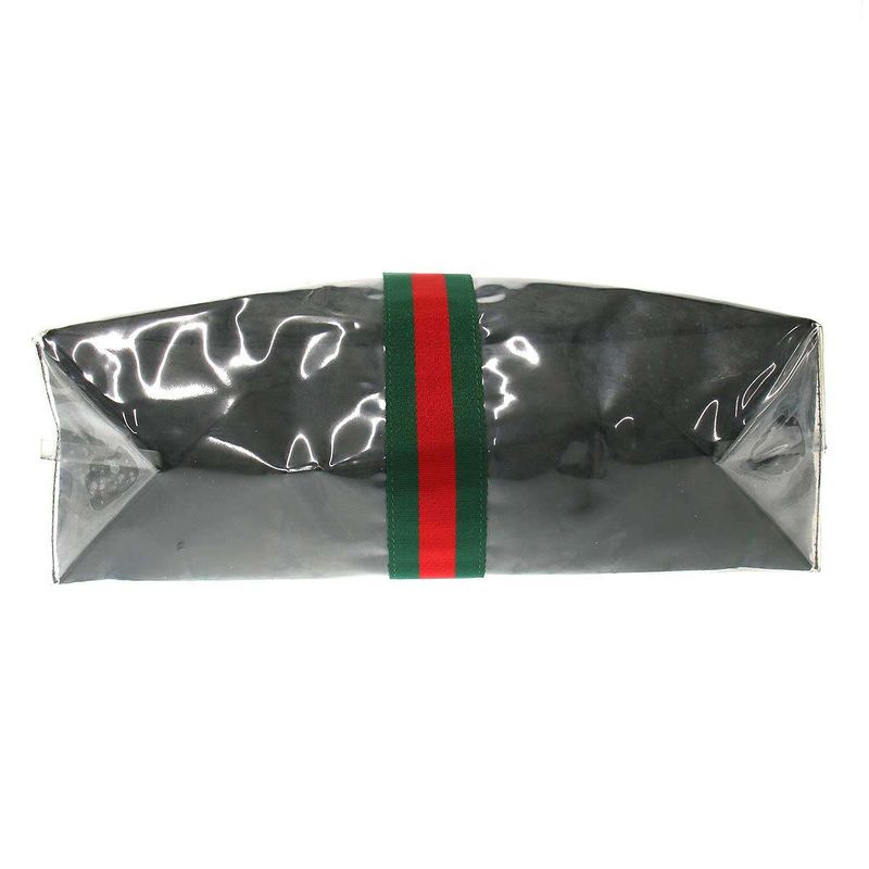 Gucci Comme Des Garcons Sherry Line Vinyl Tote Black