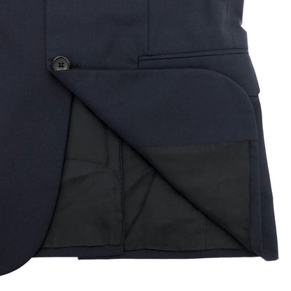 Balenciaga Tailored Jacket & Trousers Pants Set Suit Navy 44